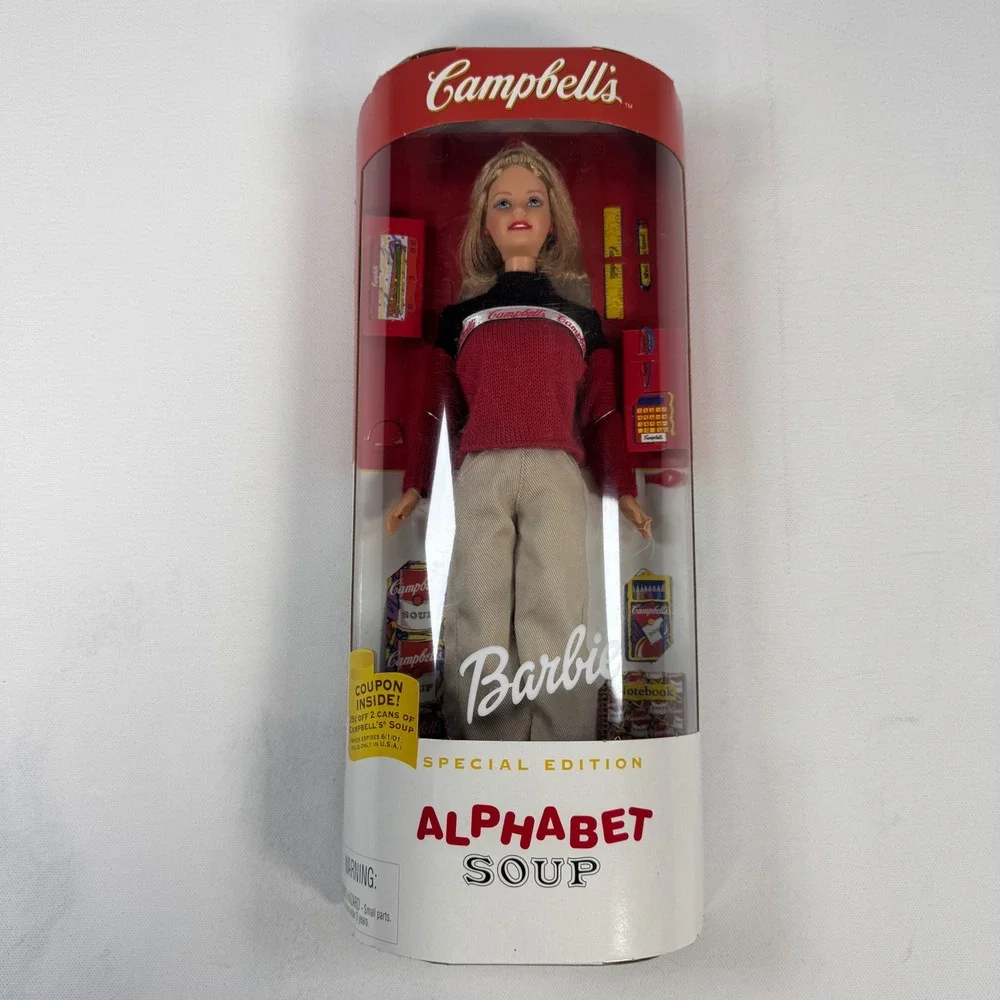 Mattel Campbell's Alphabet Soup Barbie Doll Special Edition 1999 26845 New NIB